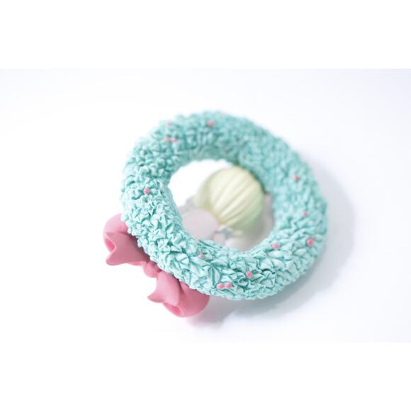 1999, Precious Moments, Baby In Wreath, Hallmark, Ornament, Christmas, Vintage, - Picture 2 of 3